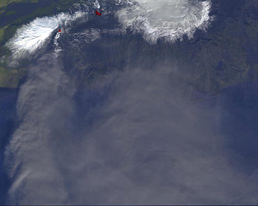NASA Satellite Tracks Continued Eruption of Iceland Volcano