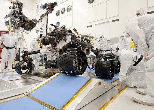 Ramp Drive Test for Curiosity Mars Rover