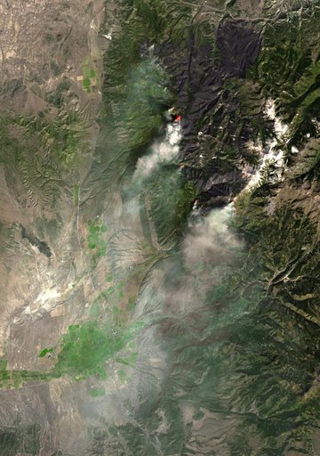 ASTER Views Twitchell Canyon Fire, Utah