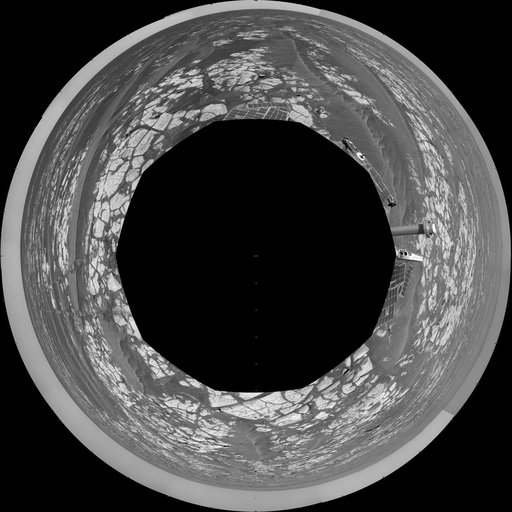 Opportunity Surroundings After Sol 2393 Drive Polar