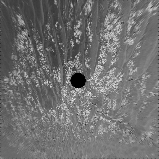 Opportunity Surroundings After Sol 2393 Drive Vertical