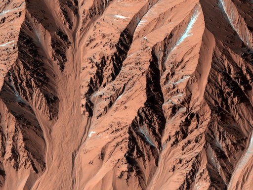 Fresh Crater with Gullies