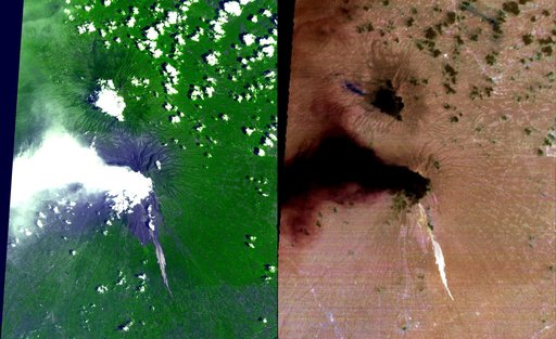 ASTER Images Merapi Continuing Eruption