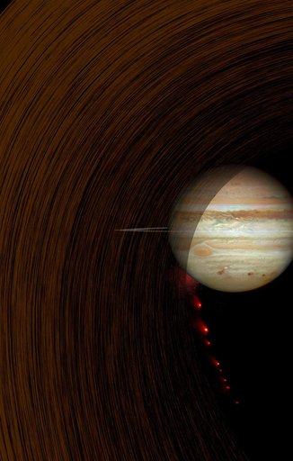 Comet Impact Into Jupiter Artist Concept
