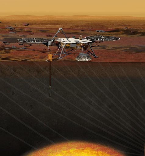 InSight, a Mars MIssion Artist Concept