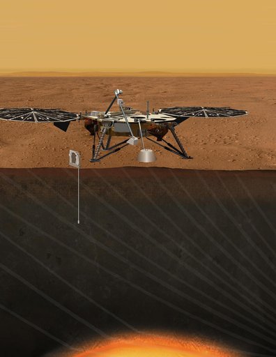 Proposed Mission for Studying Deep Interior of Mars Artist Concept