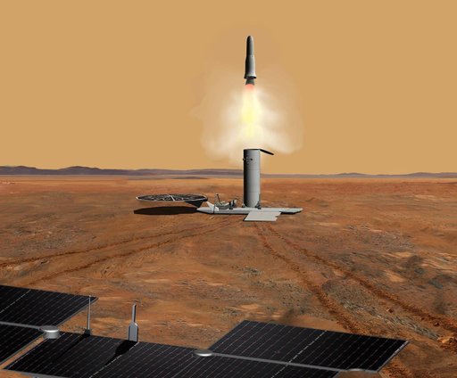 Martian Samples Leaving Mars Artist Concept