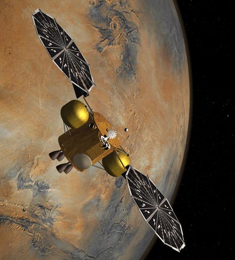 Rendezvous in Martian Orbit Artist Concept