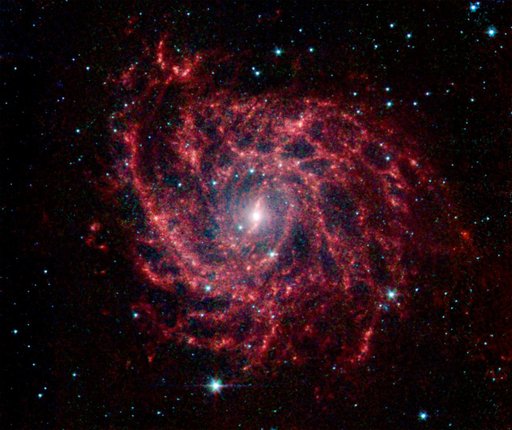 Spider Web of Stars in IC 342A