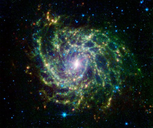 A Twisted Star-Forming Web in the Galaxy IC 342