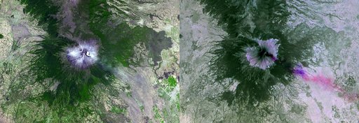 NASA Spacecraft Images Mexican Volcanic Eruption