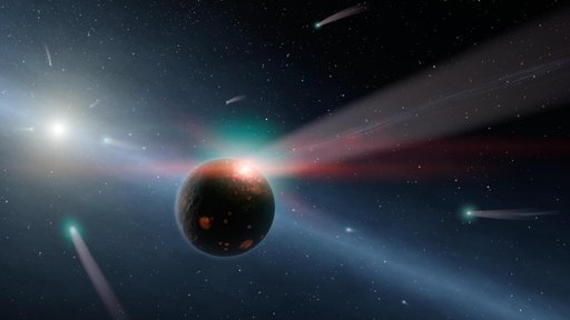It Raining Comets Artist Concept