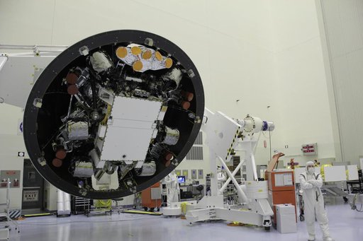 Rotating Curiosity Back Shell Powered Descent Vehicle