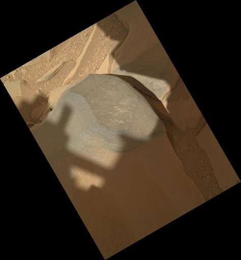 Bathurst Inlet Rock on Curiosity Sol 54, Context View