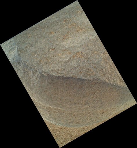 Bathurst Inlet Rock on Curiosity Sol 54, Close-Up View