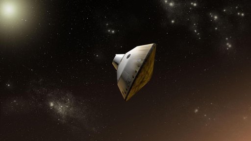 Curiosity Inside Aeroshell, Artist Concept