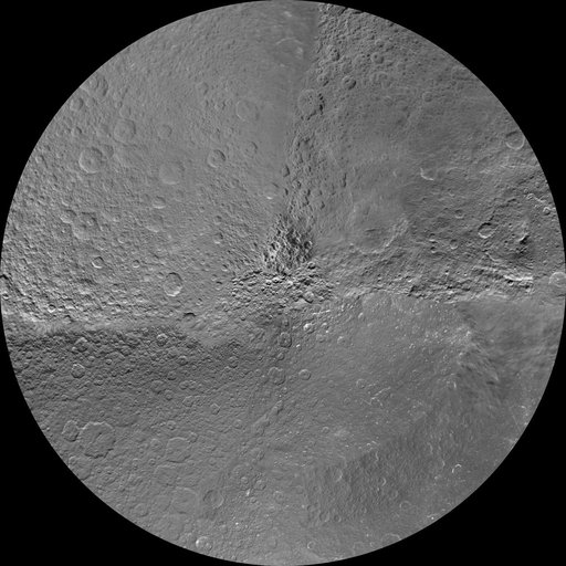 Rhea Polar Maps - March 2012