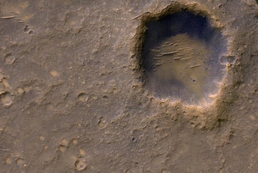 Spirit Lander and Bonneville Crater in Color