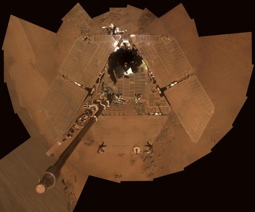Dusty Mars Rover Self Portrait