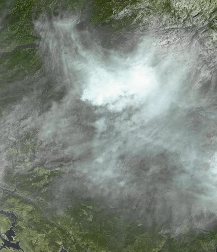 NASA Spacecraft Captures New Image of Third-Largest Wildfire in California History