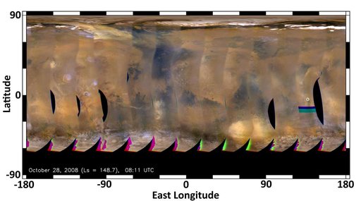 Mars Weather Map, 2008