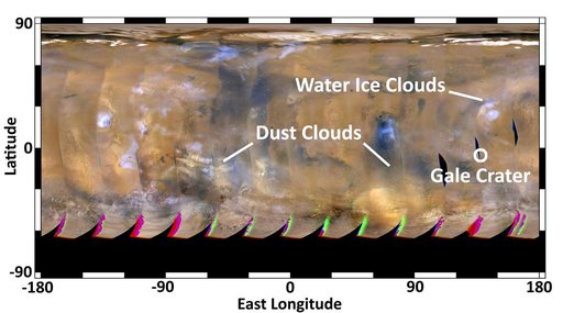 Mars Weather Map, Aug. 4, 2012
