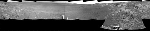 Opportunity Surroundings on Sol 3105, on Matijevic Hill