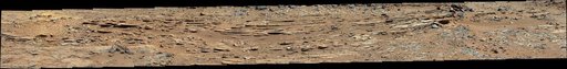 Wide View of Shaler Outcrop, Sol 120