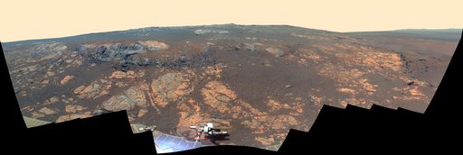 Matijevic Hill Panorama for Rover Ninth Anniversary False Color