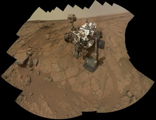 Curiosity Rover Self Portrait at John Klein Drilling Site