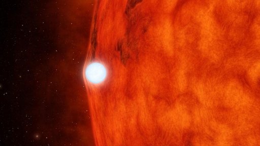 Dead Star Warps Light of Red Star Artist Animation