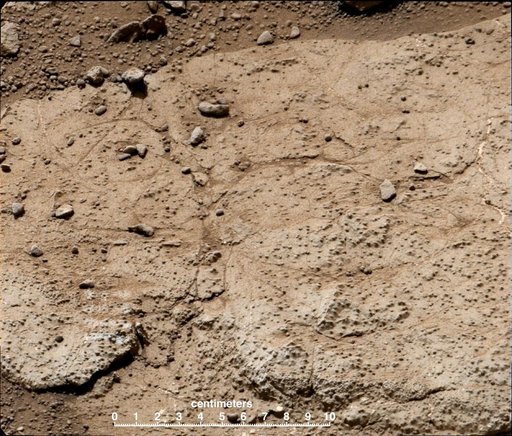 Cumberland Target for Drilling by Curiosity Mars Rover
