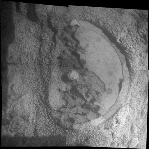 Close-Up of Esperance After Abrasion by Opportunity