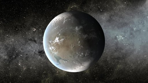 Kepler-62f, a Small Habitable Zone World Artist Concept