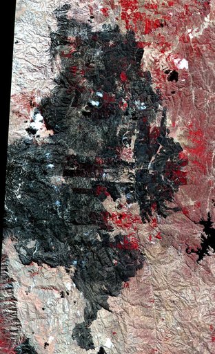 NASA Spacecraft Images Destructive Argentine Wildfire