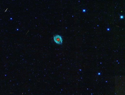 March of Asteroids Across Dying Star