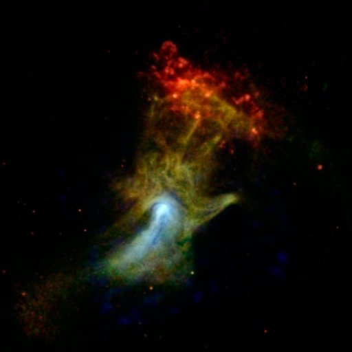 High-Energy X-ray View of Hand of God