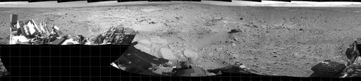 Rocky Mars Ground Where Curiosity Has Been Driving