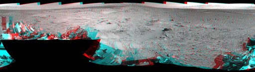 Rocky Mars Ground Where Curiosity Has Been Driving Stereo