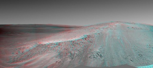 Murray Ridge in Stereo from Mars Rover Opportunity