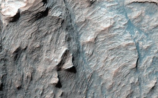 Beautiful Layers in the Central Uplift of Mazamba Crater