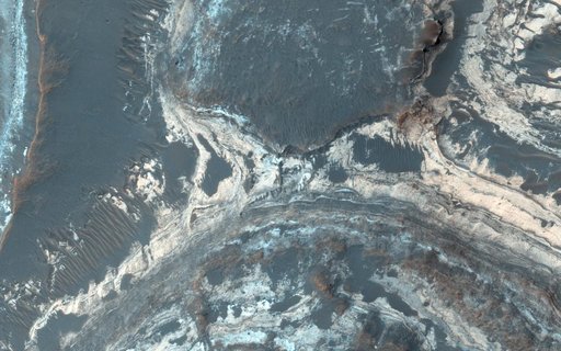 Colorful Sediments near Hellas Basin