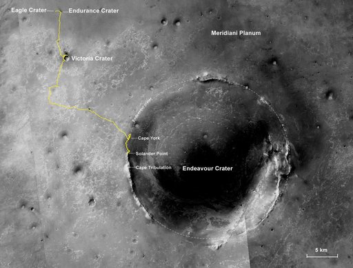 Opportunity First Decade of Driving on Mars