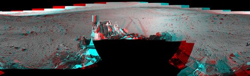 Full-Circle Vista During Curiosity Approach to Dingo Gap Stereo