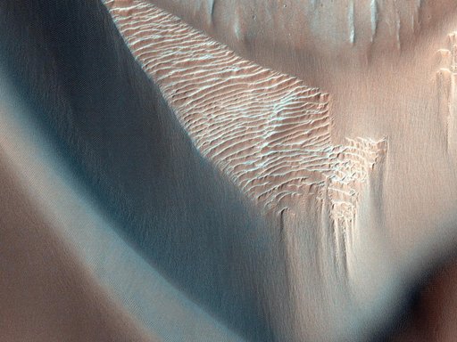 Olivine-Bearing Dune Fields and Wall Rock in Coprates Chasma