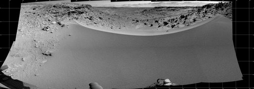 Curiosity View Past Dune at Dingo Gap