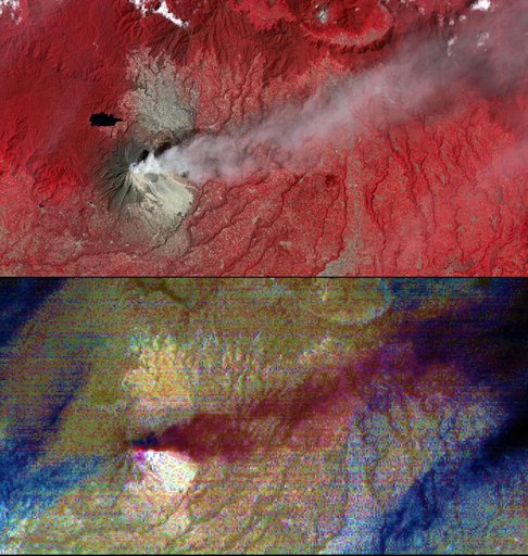 Angry Indonesian Volcano Imaged by NASA Spacecraft