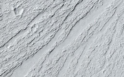 Chevrons on a Flow Surface in Marte Vallis