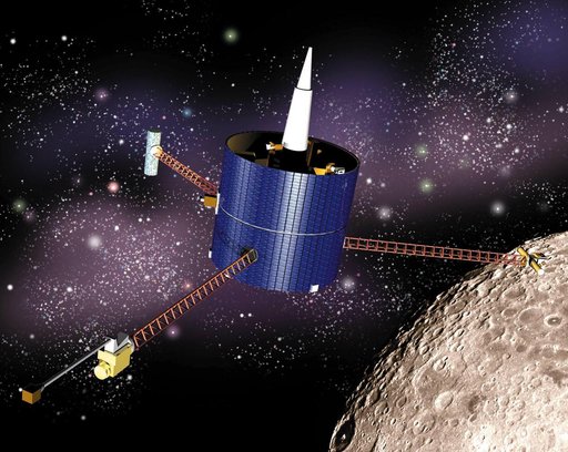 Lunar Prospector Artist Concept