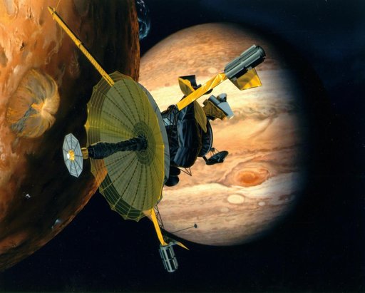 Galileo Over Io Artist Concept